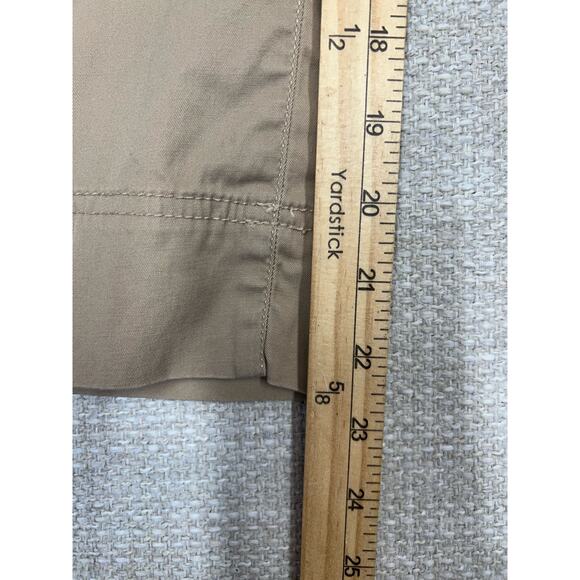 Talbots Pants Khaki Wide Leg Crop 10 Summer Beach Vibes, Drawstring Waistband - Picture 5 of 14